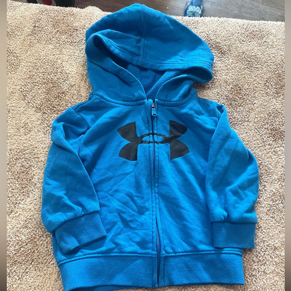 Under Armour Kids Bright Blue Zip-Up Hoodie